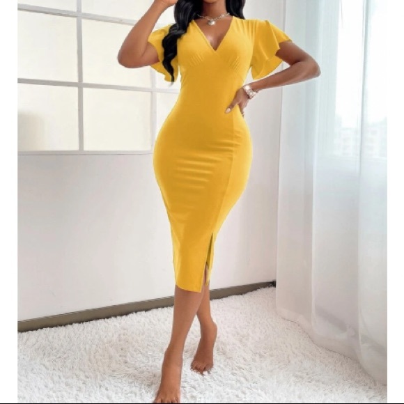 Boho split hem bodycon dress - Picture 12 of 16